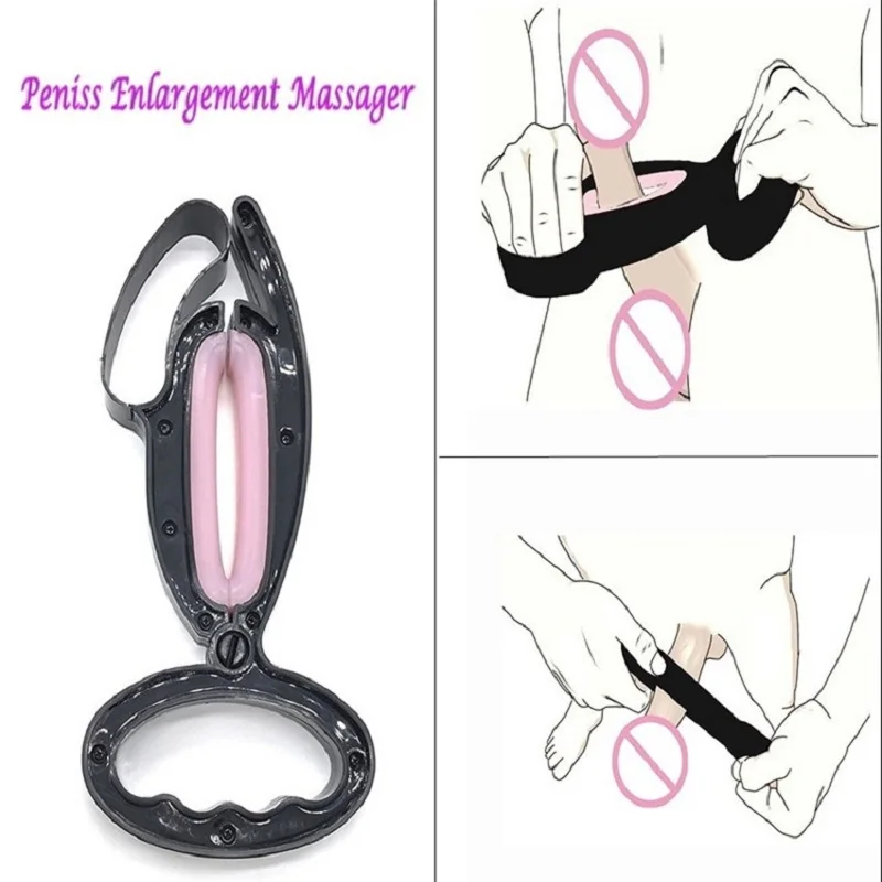 JELQING Male Penis Growth Penis Enlargement Exercise Penis Massager Extender Tool for Men Penis Stretch Massage Clip