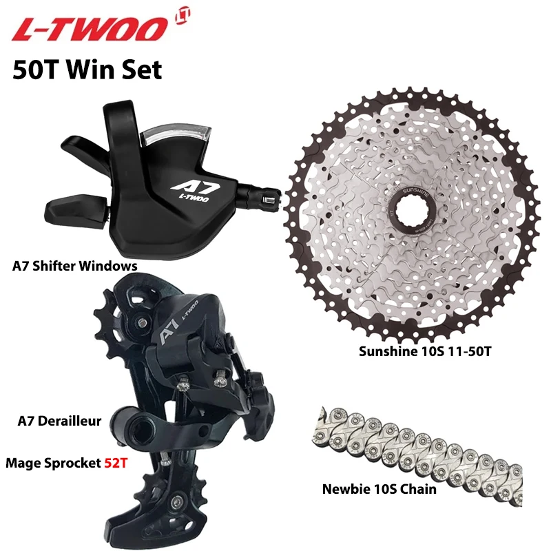 LTWOO A7 1X10S Gruppe 10 Gang Schalthebel Schaltwerk SUNSHINE Kassette 36T 42T 46T 50T VXM Kette für MTB Mountainbike Teile