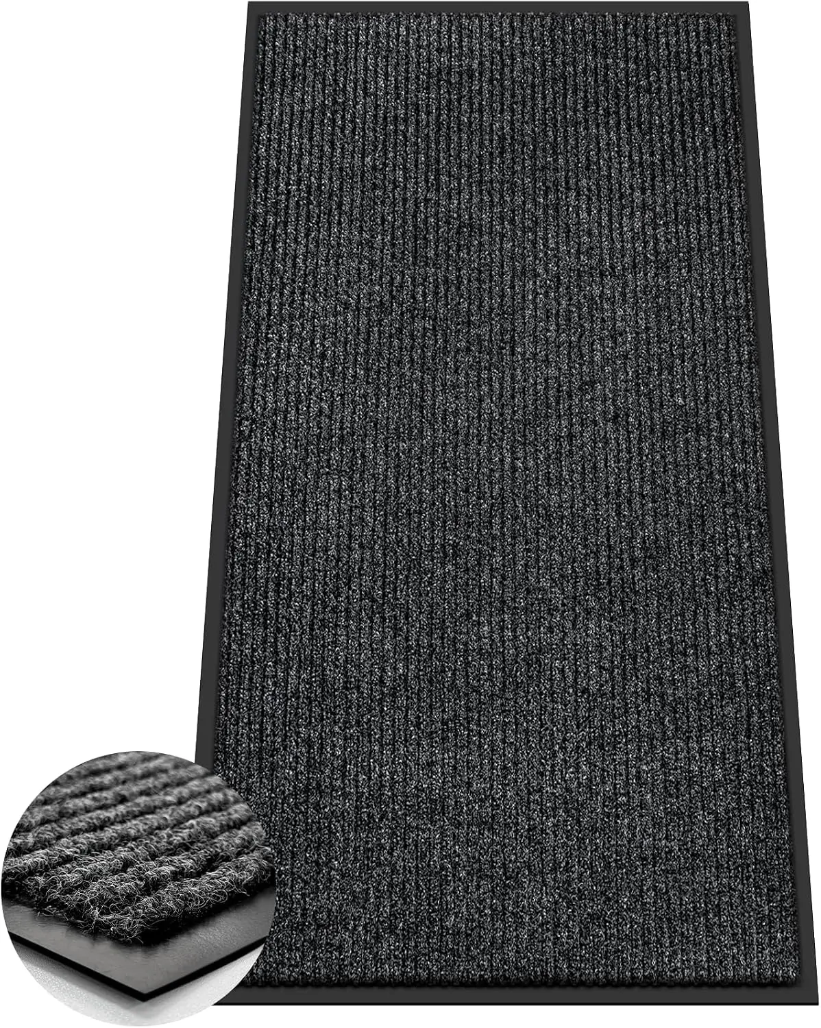 4'x8' Indoor Outdoor Door Mat Heavy Duty Front Door Mat Absorbent | Muddy Dirt Resist Welcome Door Mats Non-Slip Backing Entrance Mat for Home Commercial Outdoor Entrance Floor Mat