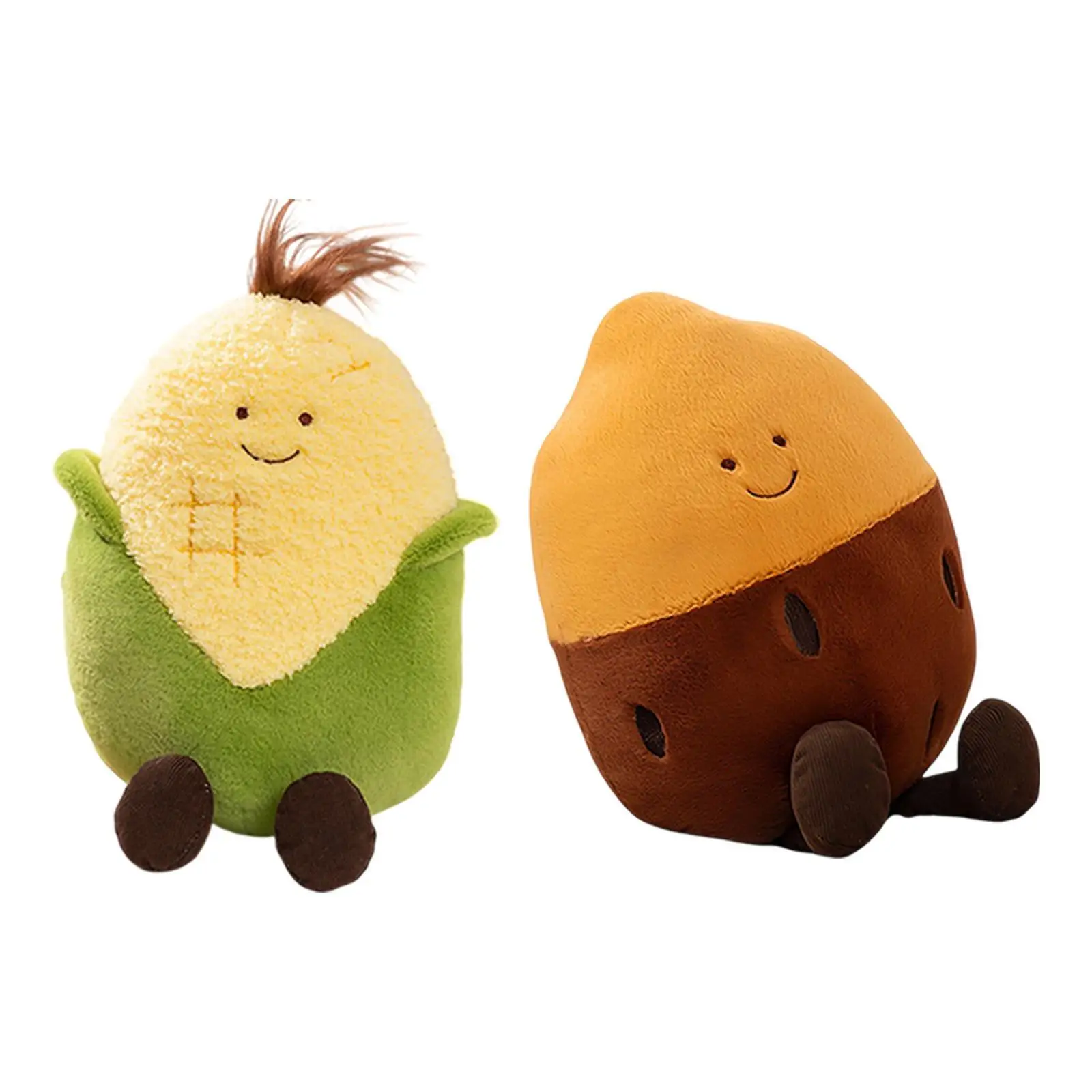 Comfortable Maize/Sweet Potato Plushie with Legs for Children’s Room