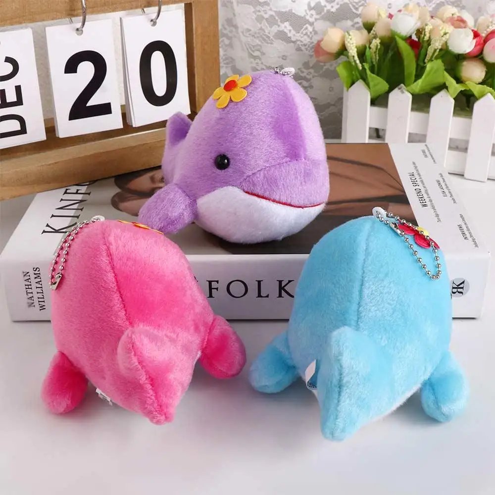 Kids Stuffed Animals Animal Doll Hanging Pendant Bag Charm Stuffed Toy Whale Plush Pendant Keyring Whale Plush Doll Keychain