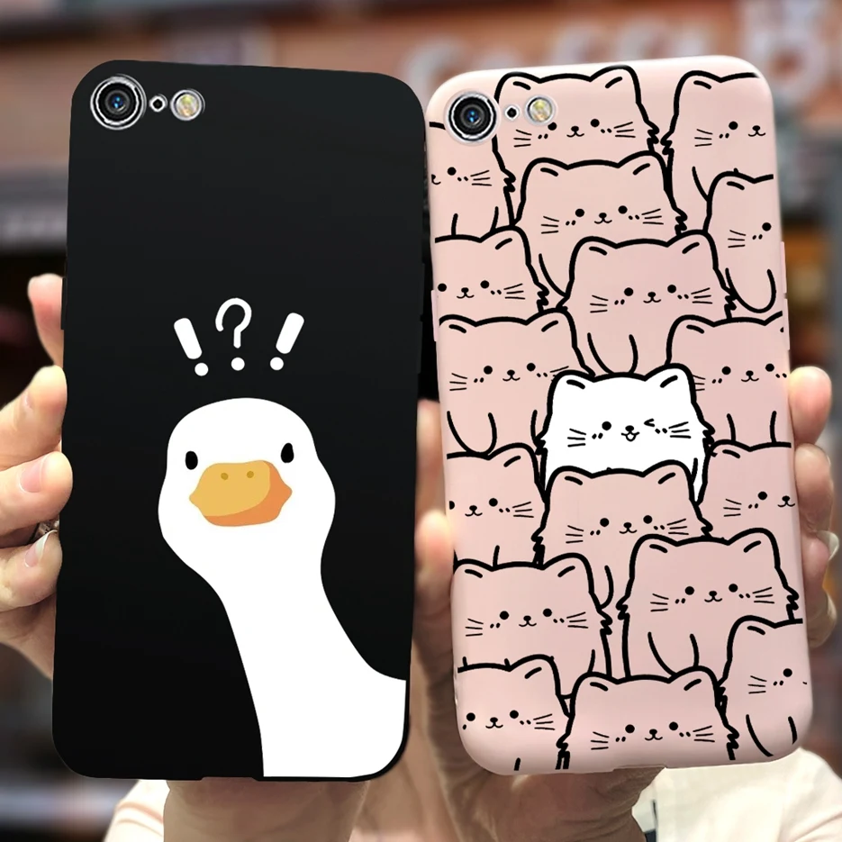 For iPhone 7 8 Plus Case Cute Fashion Cartoon Cover Soft Silicone Phone Case For iPhone 7 Plus iPhone7 iPhone8 Back Cover Bumper