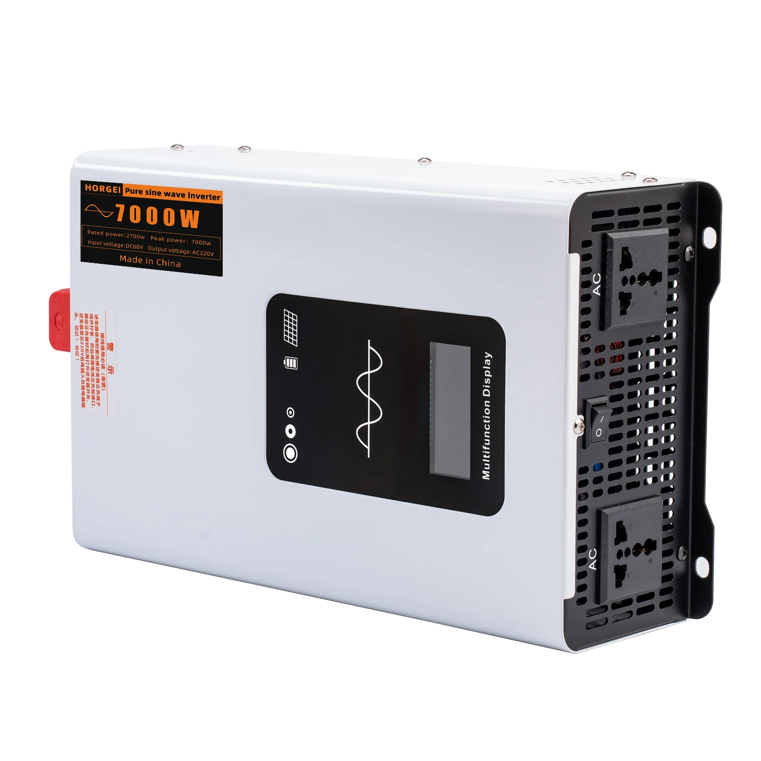 Pure Sine Wave Inverter 8000W DC To AC Converter Single Output Power Inverter For Motor & Industrial Use 12V 24V 220V