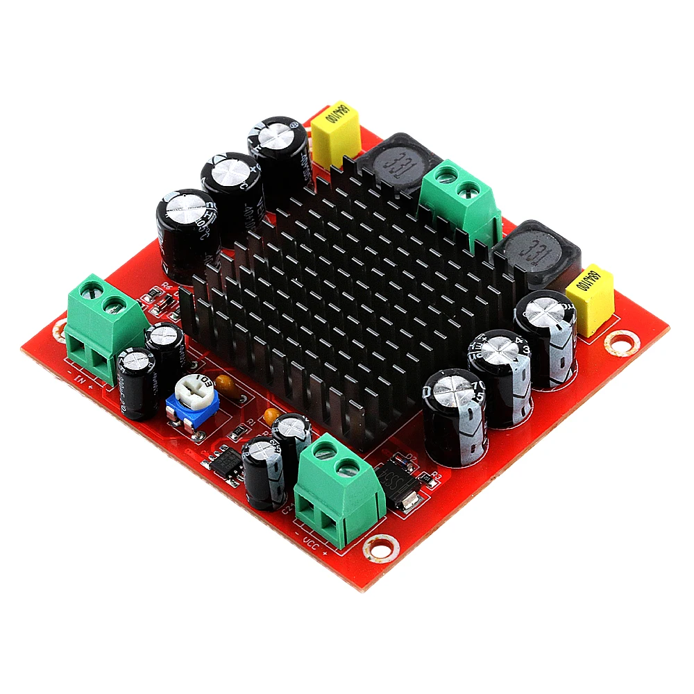 XH-M544 Digital Amplifier Board Mono Channel 150W TPA3116DA Digital Audio Amplifier Board DC12-26V 100dB Signal to Noise Ratio