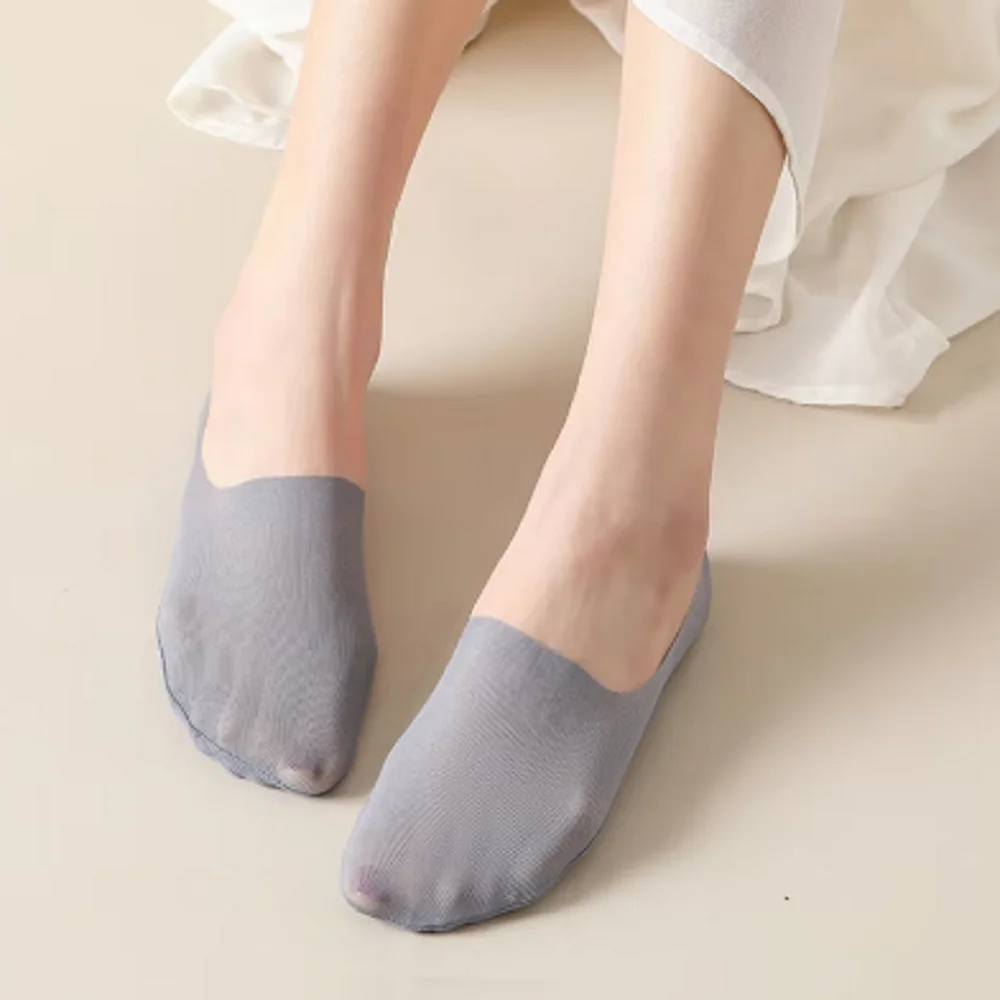 Invisible Aldes resistant silicone socks, ultra-thin, breathable, and sturdy, suitable for summer wear