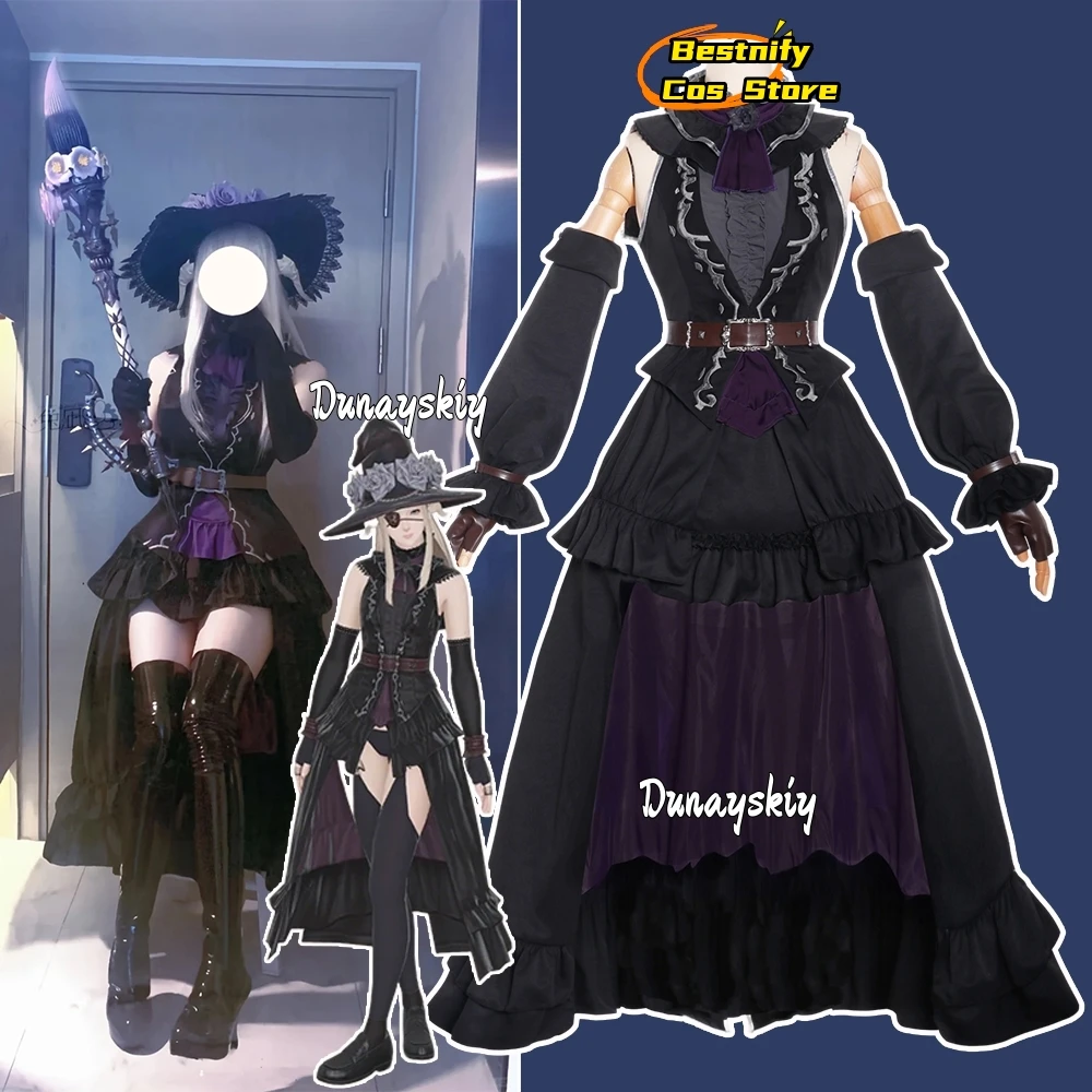 

Gaia Game Final Cosplay Fantasy Costume Medieval Retro Gothic Lolita Long Dress Anime Halloween Women's uniforms Role-playing