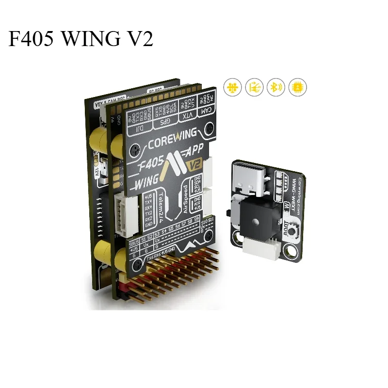 UniFlyCorewing F405 APP WING V2 Fixed Wing Flight Controller ICM42688P 2-6S RC Return Flight Model Airplane INAV FPV Module