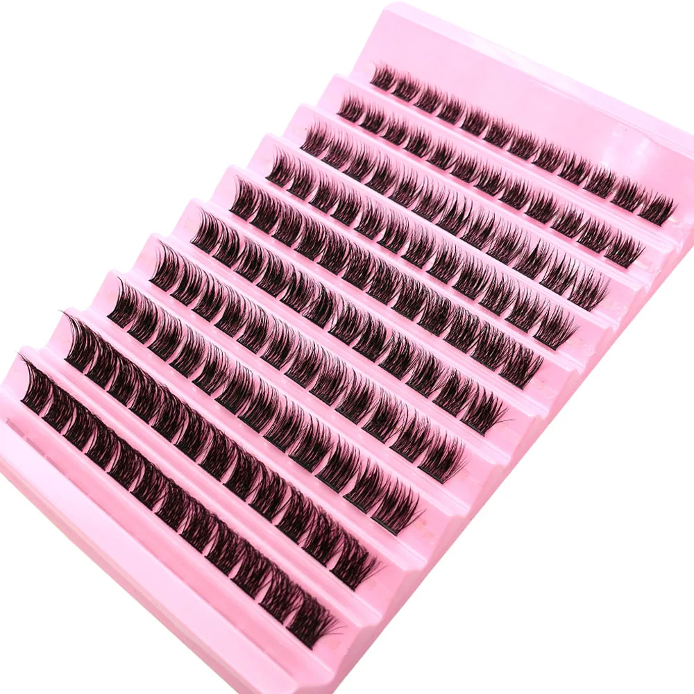 سعة كبيرة لتقوم بها بنفسك متجمع رقيق الرموش 8-14 مللي متر مختلط الطبيعية لينة مجعد الرموش الصناعية ثلاثية الأبعاد تمديد ماكياج أداة