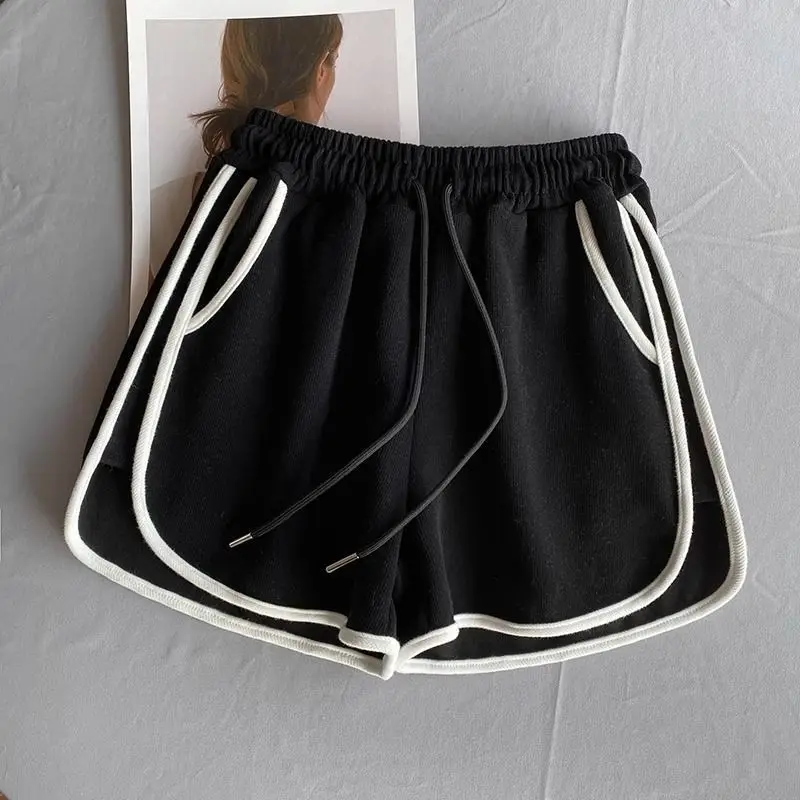Casual High Waist Solid Shorts Women Summer 2025 Loose Running Yoga Comfortable Sports Shorts