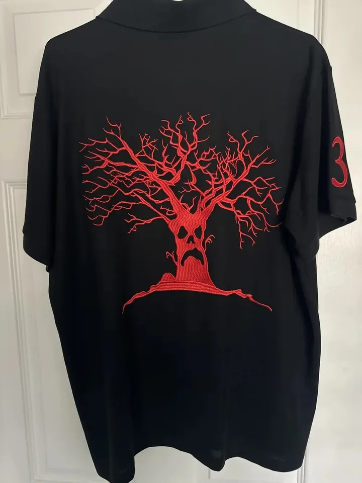 Haunted mound ポロシャツ M Haunted mound ポロシャツ M Haunted Mound Polo Shirt Mens Retro