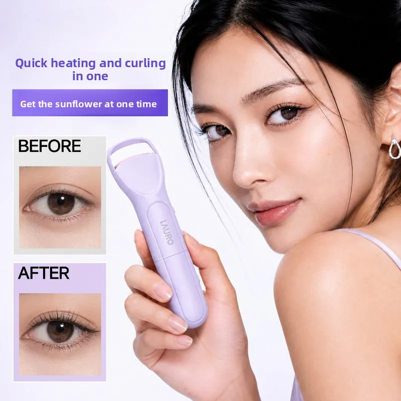 Dual Head Heated Eyelash Curler Rechargeable Electric Lash Curler for Makeup Portable Beauty Tool Home Travel Use 속눈썹 고데기
