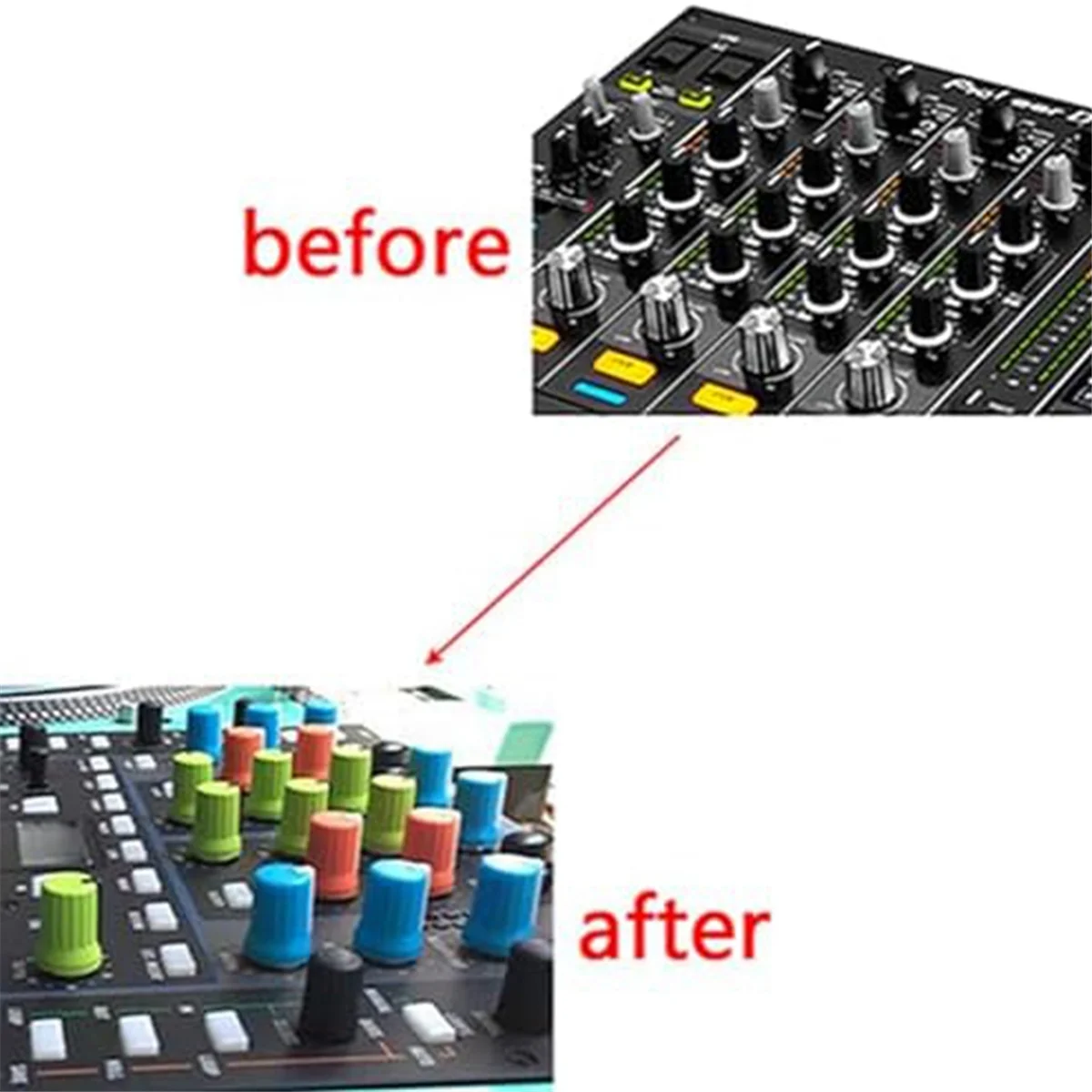 Замена поворотной ручки эквалайзера, потенциометр эквалайзера, ручки фейдера, крышка толкателя, крышка ручки-B Rich