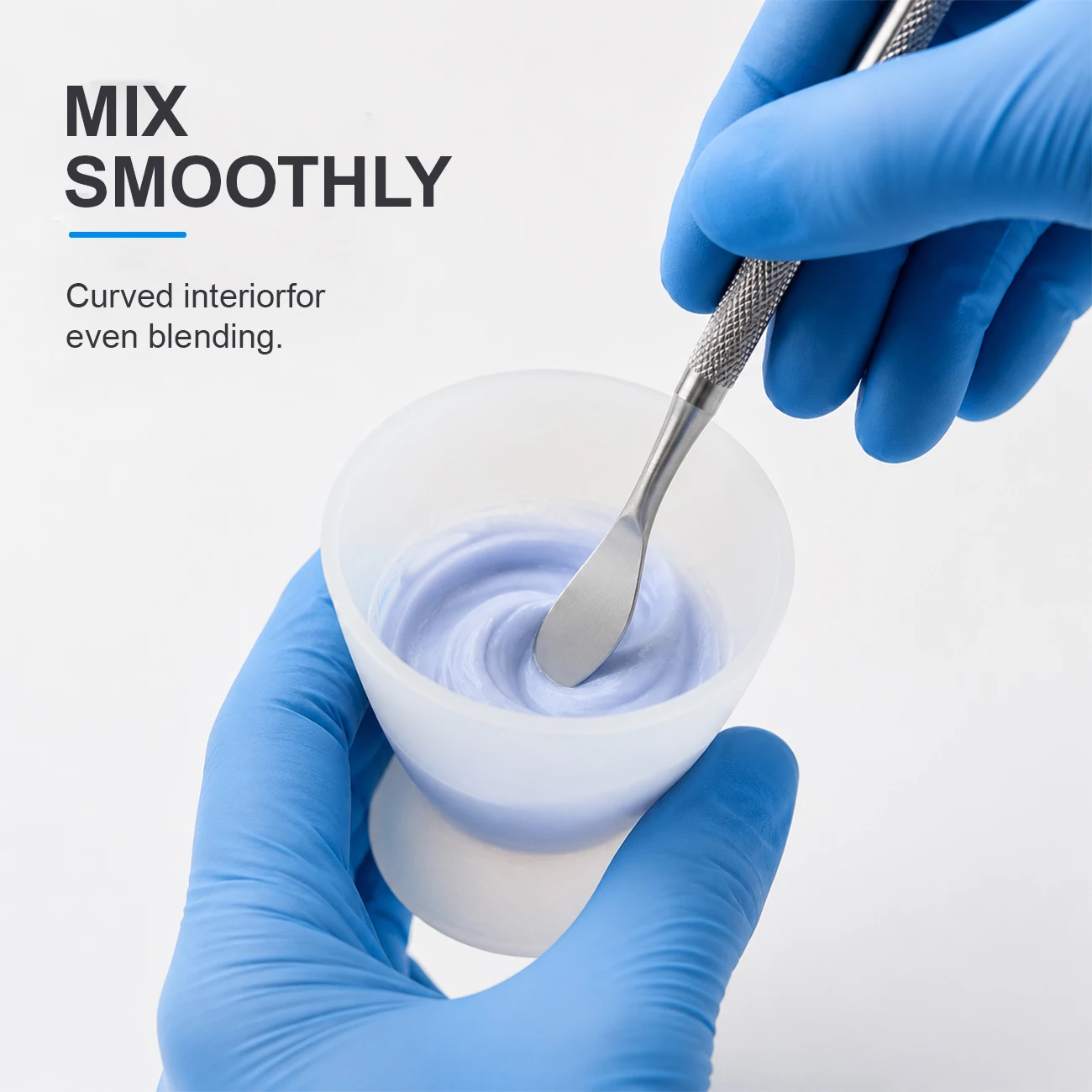 1PC Dental Mixing Bowl Dentistry Silicone Rubber Cup Flexible Self Solidifying Mixing Cup Non-Stick Clean Cup Mixing Tools