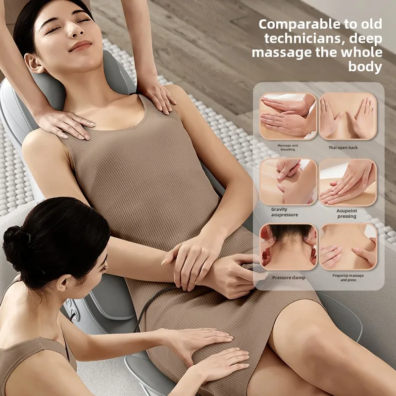 Neck Massage Pillows , Lumbar and Back Multi-functional Massage Mat for Chair, Home Body Kneading Electric Massage Mattress