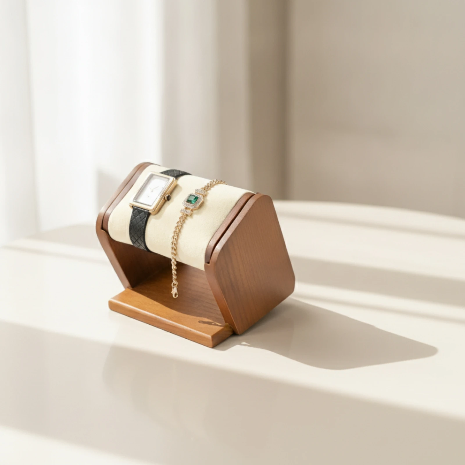 Watch Stand with Padded Support Stable Watch Display Stand Safeguarding Giftable for Collectors, Dresser, Countertop