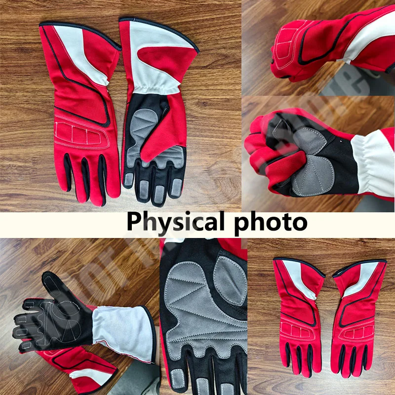 New F1 Motorcross Racing Gloves Auto Car Karting Gloves Breathable Silicone Non-Slip Men Go Kart Racing Gloves Breathable - Image 2