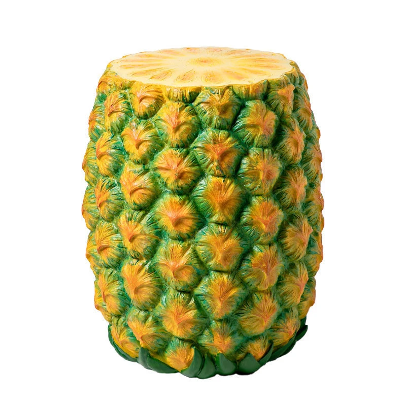 Creative Cone Ice Cream Stool Changing Shoe Stool Donut Pineapple  vanity Stool American Retro Home Decoration Ornament Gifts