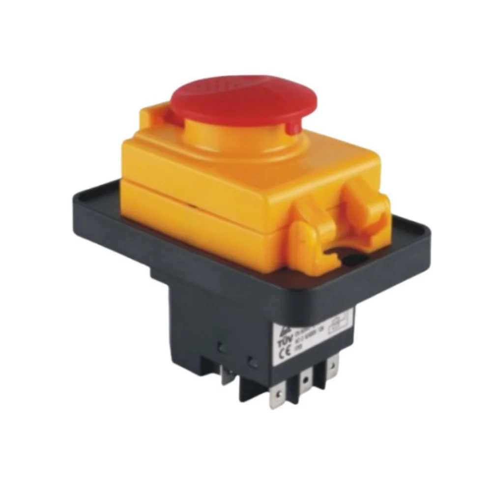DZ05 Electromagnetic Switch 3-Phase With E-Stop Start Stop Button 7 PIN 400V 10A Three-Phase 400V Switching 7-pin Switch