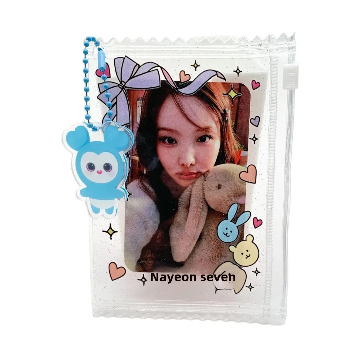 حامل بطاقات صغير أصلي كاندي 3 بوصة مع نمط كريستال ثلاثي الأبعاد مرتين مينا سانا مومو تشوزي مادة PVC المصنوعة في البر الرئيسي في الصين #5