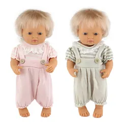 2022 New Jumpsuit Fit For 15inch Minikane And 38cm Miniland Doll ,36cm Baby Doll Clothes