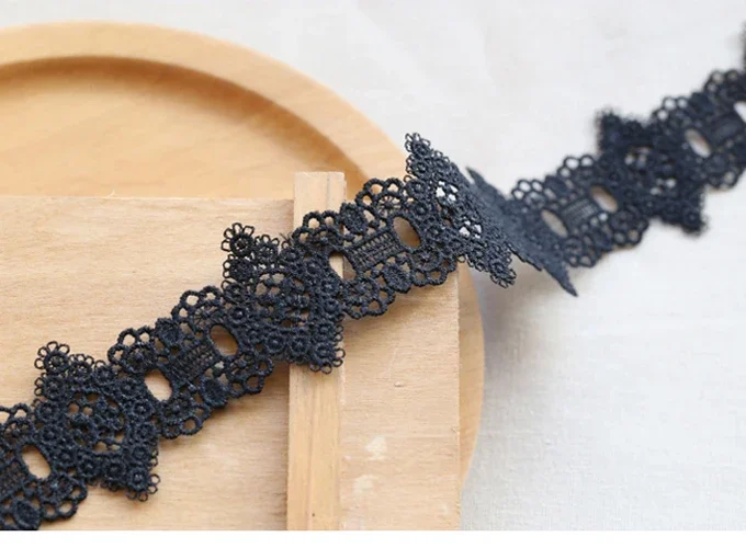 Width:4.5cm (1.80 inch) Rose Design Lace Water Soluble Lace Trims for Garment Lace Sewing Accessories (ss-645)