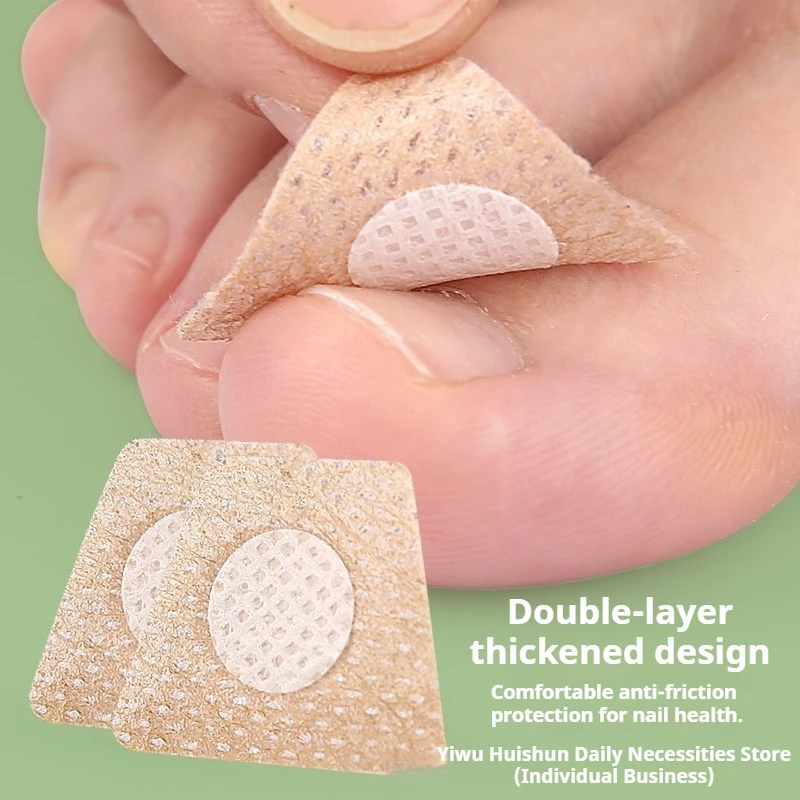 مجموعة أظافر القدم 100/200 قطعة مجموعة رقعة غير مرئية للعناية بالأظافر الغارزة للاستخدام اليومي معالجة إصلاح لاصق طبي بسيط