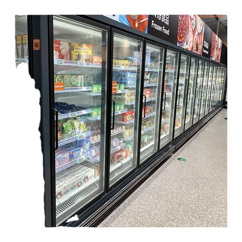 Commercial Grocery Convenience Store Supermarket Upright Display Showcase Fridge Freezer Refrigerator