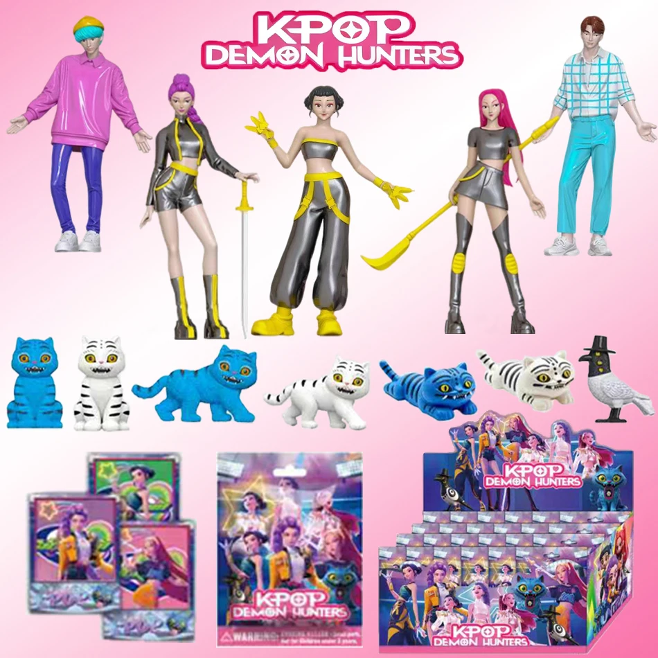 

НОВЫЙ Kpop Demon Hunters фигурка игрушки Дерпи Тигр Руми Мира Zoey Sussy фигурка куклы для фанатов Рождественский подарок на день рождения 1-24 шт.