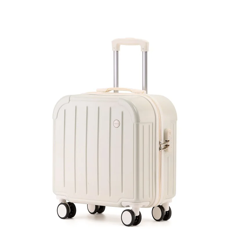 New Design Travel Suitcase Mini Boarding Girl 18 inches Small Fresh Pull Rod Strong Durable Student Universal Wheel Suitcase