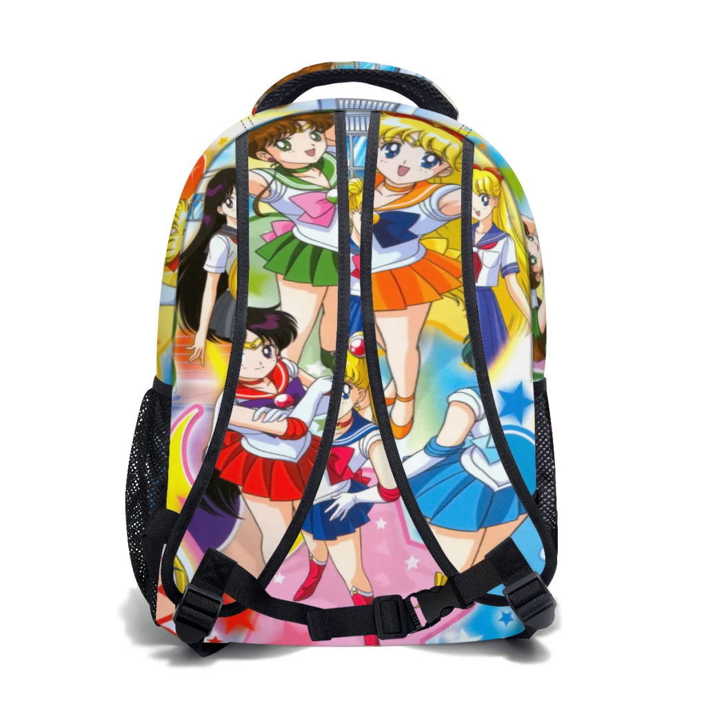 Sailor-Moon Printed Lightweight Casual Children's Youth Backpack Schoolbag  17inch