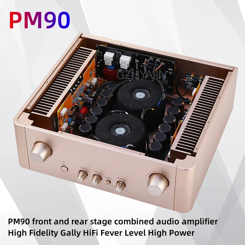 

New PM90 High power amplifier and real stage amp combined HIFI amplifier 60W * 2/8 Ω 120W * 2/4 Ω