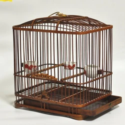 Feeder Parrot Bird Cage Wooden Accessories Budgie Canarios Bird Nest Palomas Outdoor Nido Para Pajaros Pet Supplies CY50BC