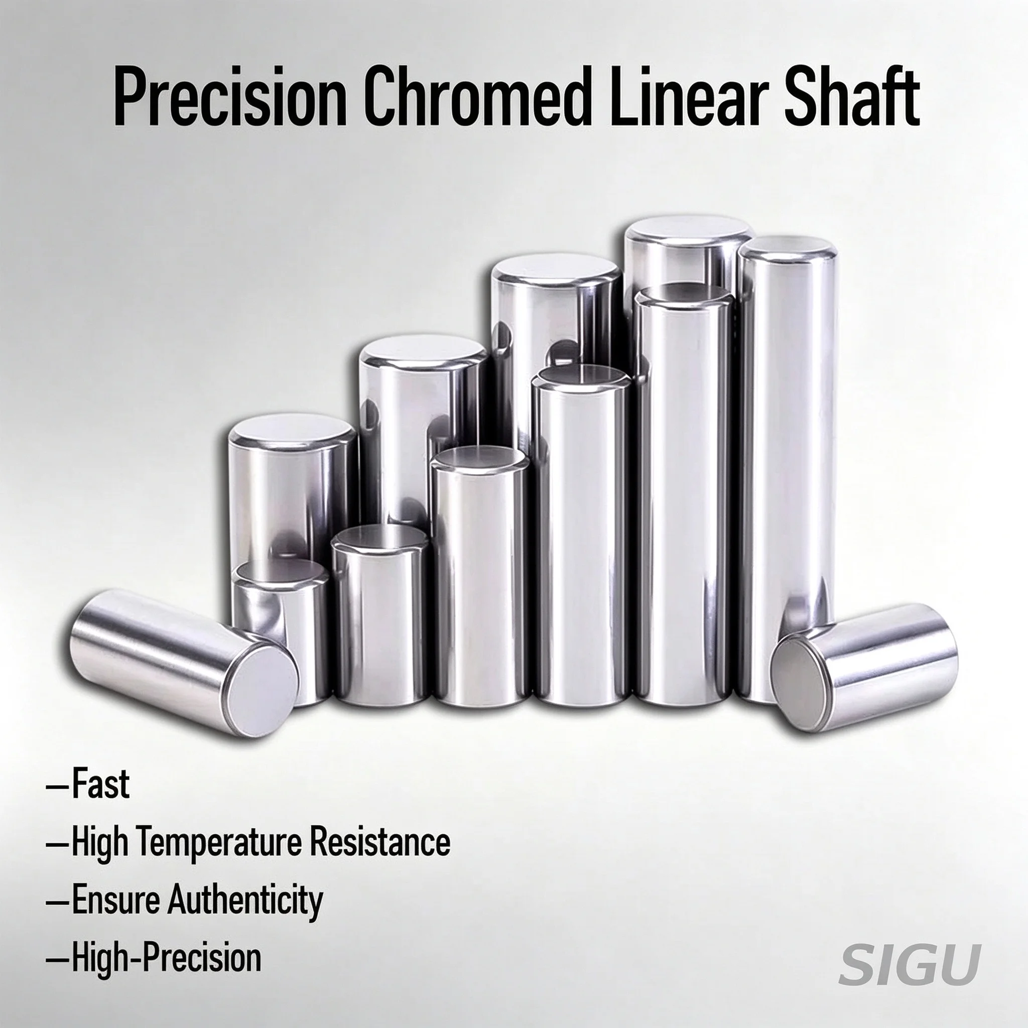 Chromed Linear Shaft Round Bar Hardened Shaft Soft Shaft Diameter  12mm 13mm 14mm 15mm 16mm 17mm