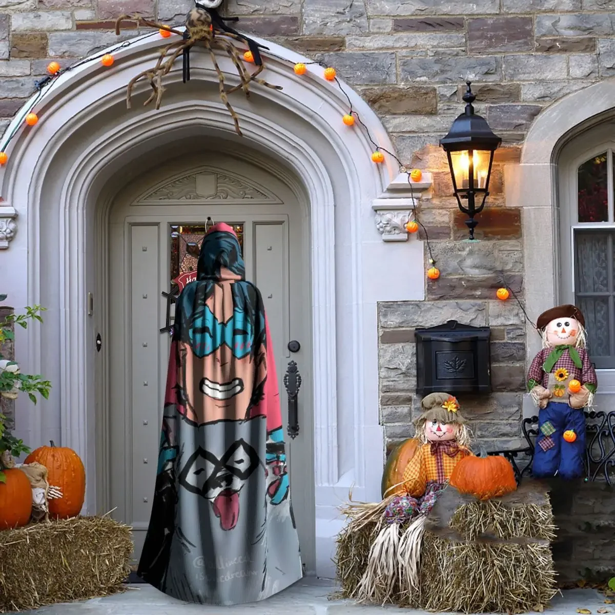 Nightwing And Bitewing Ico عباءة طويلة بقلنسوة الساحرة في القرون الوسطى زي تنكري كيب الهالوين مصاص دماء الكبار للجنسين #6