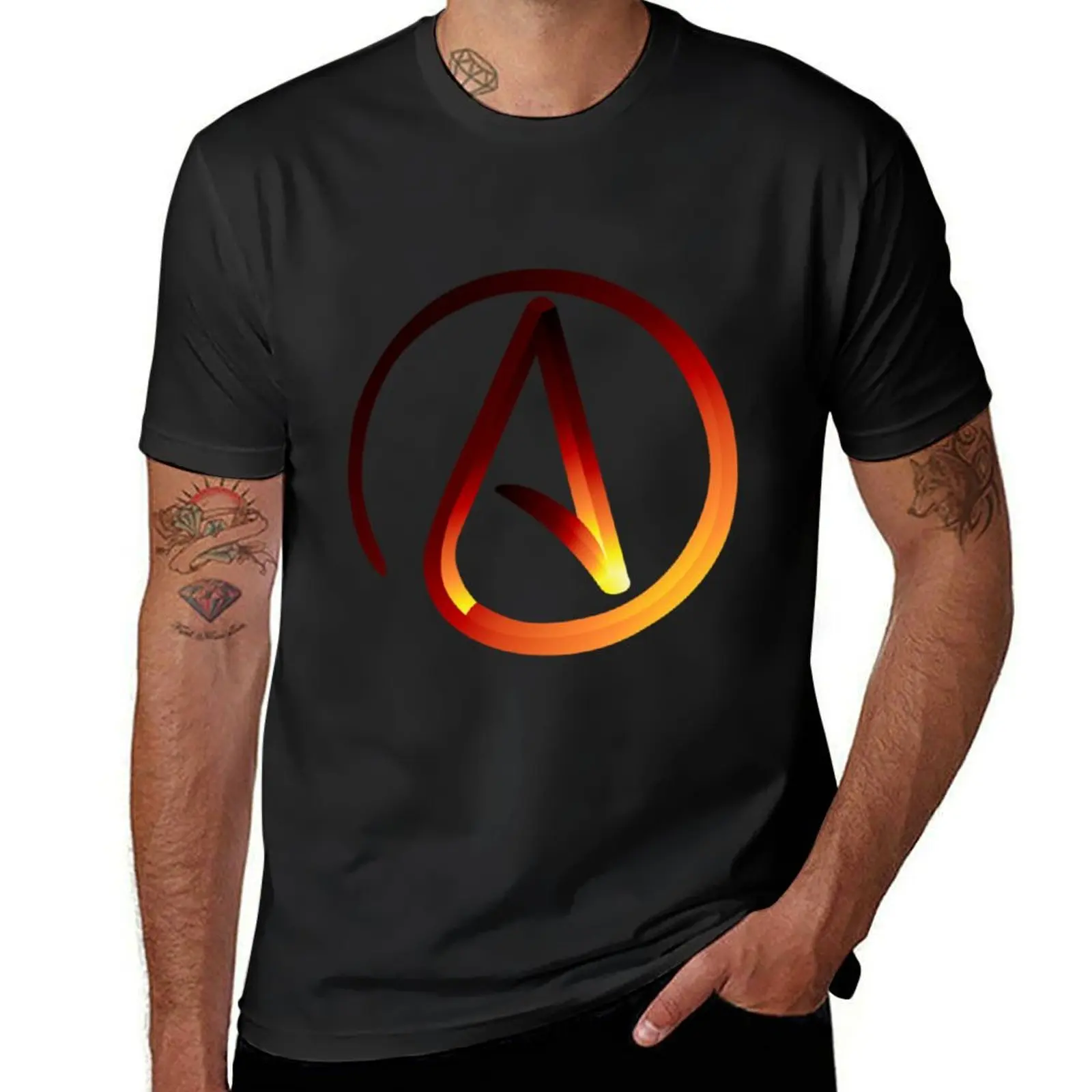 

Red Hot Atheist Symbol T-Shirt Aesthetic clothing new gifts and t-shirts T-shirts oversize customs T-shirt men
