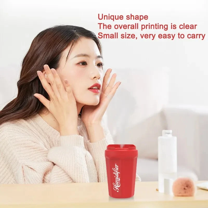 260ml Coke Cup Humidifier USB Aroma Diffuser Car Home Flame Air Coke Cup Cool Mist Bedroom Study Room Creative Mini Humidifier