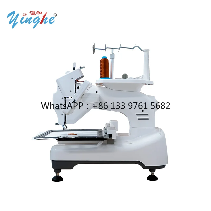 WSQ YINGHE 36*26cm 4 Needles Home Use Embroidery Machine Friendly for Newbies Computer System and Multi Design Easy to Handle