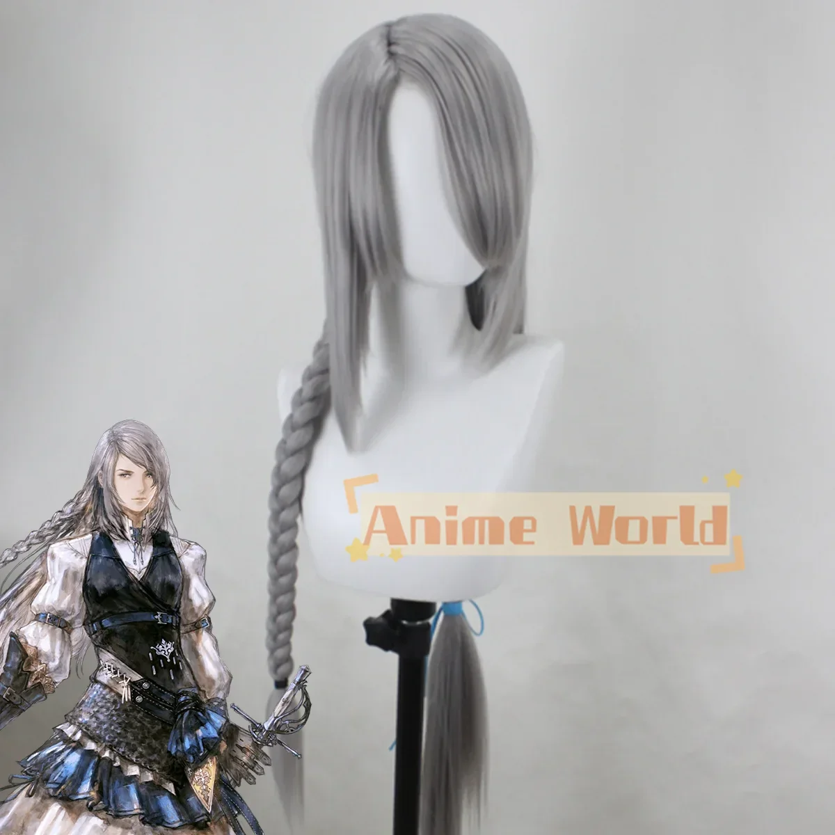 

Final Fantasy XVI 16, Джилл Уоррик, белый парик для косплея, реквизит для Хэллоуина, синтетические волосы, термостойкое волокно