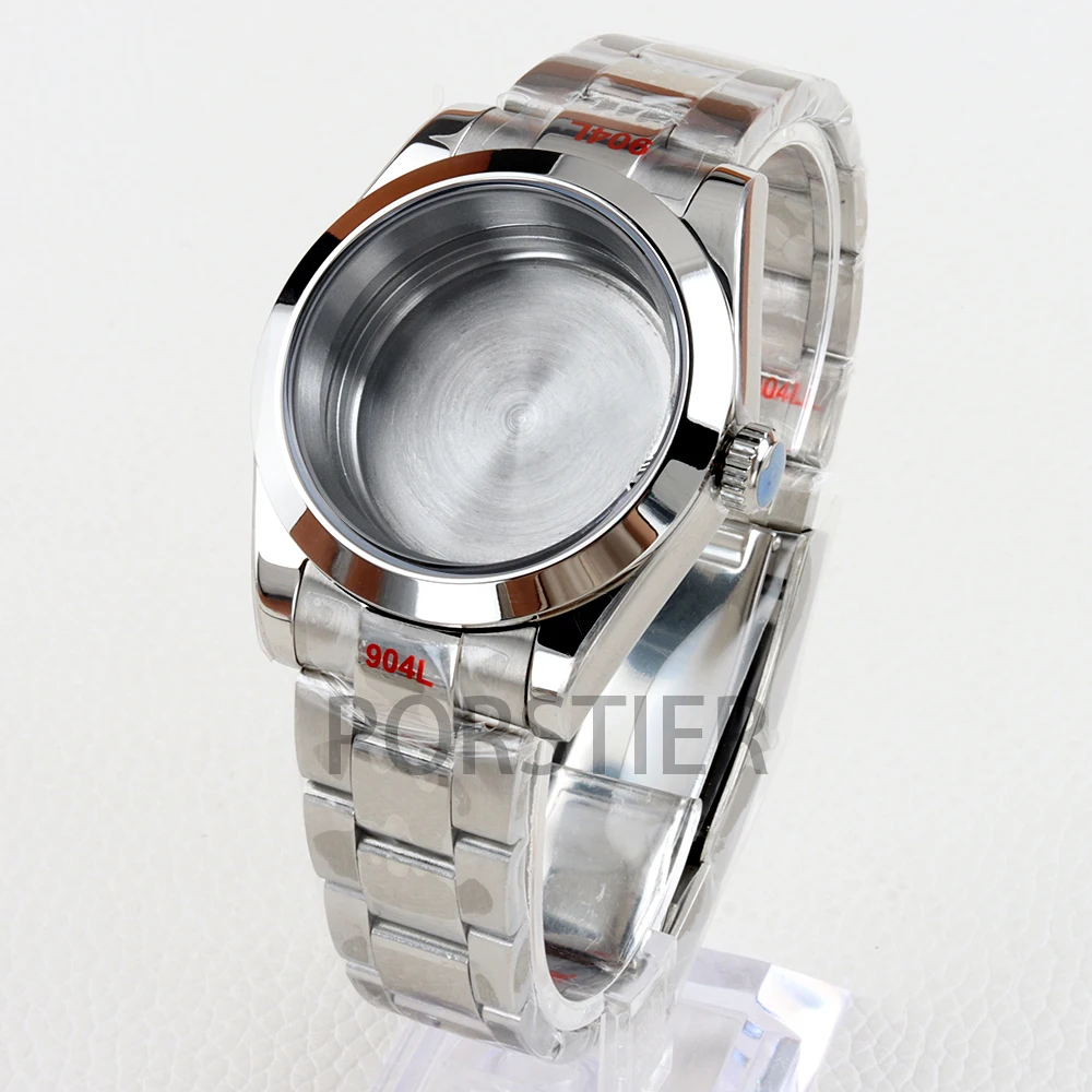 36/39 مللي متر NH35 ساعة حافظة 20 مللي متر 316L الفولاذ المقاوم للصدأ اليوبيل/أويستر/حزام الرئاسي لحركة Datejust NH35 NH36 28.5 مللي متر الطلب