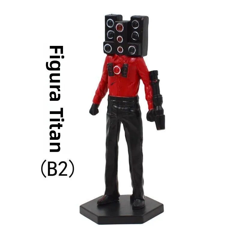 トイレマンフィギュア男の子用おもちゃタイタンサウンドマンモニターマンプレイシングコレクタブルpvcビルディングブロックモデル（年長の男の子と女の子向け）