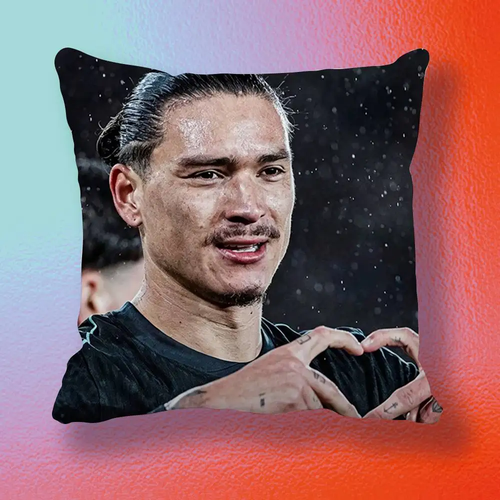 Darwin Nunez-Z Football Player  Double-sided printed pillow cover Solid color minimalist pillowcase, fits all bedroom styles
