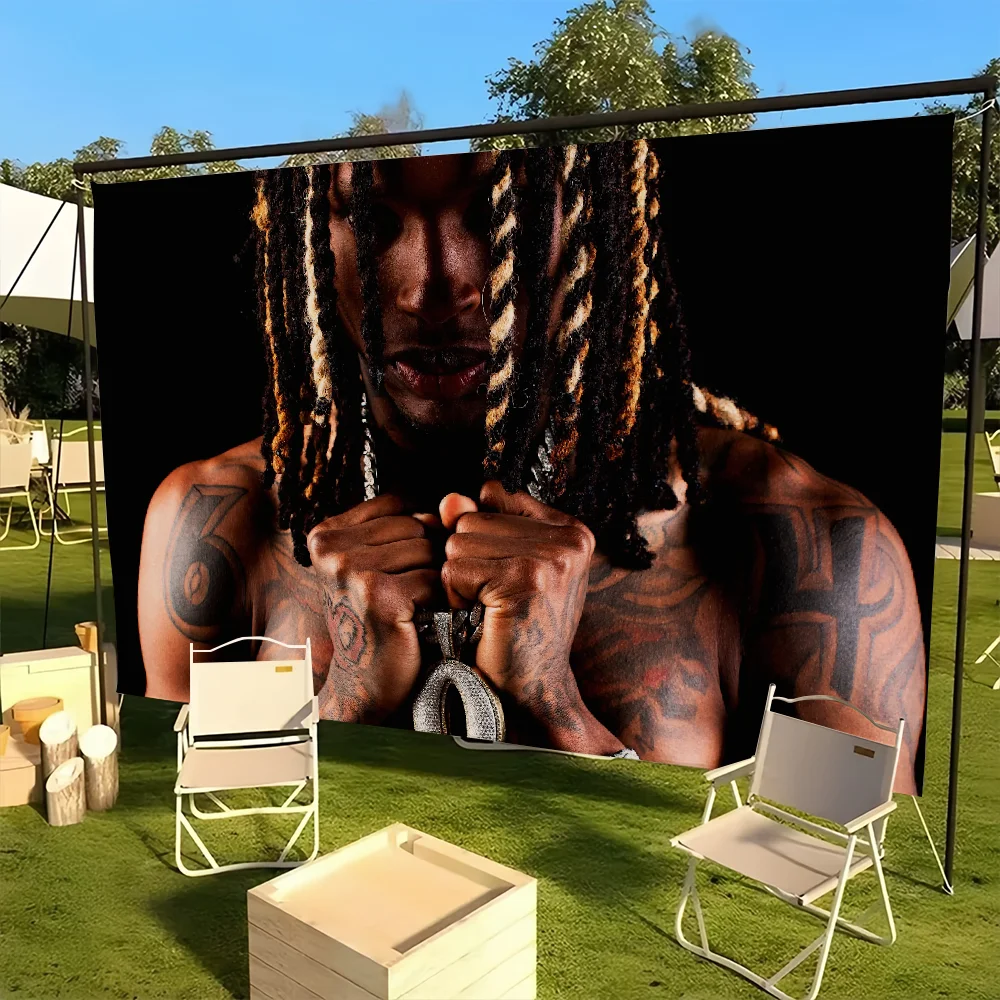 Rapper K-King V-Von Welcome to O\'Block flag College Bedroom Living Room Home Dorm Decor Funny Tapestry Garage Bar Wall Club Bann