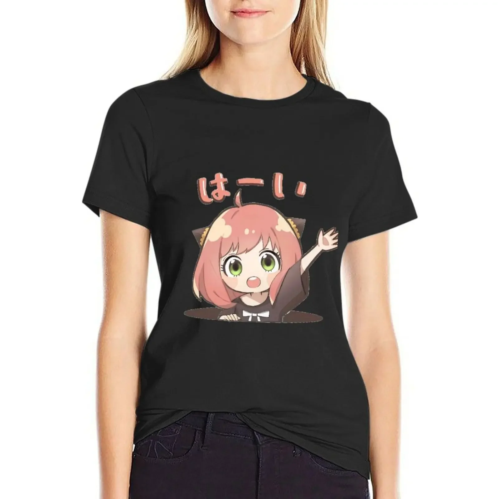 

Anya forger T-Shirt summer clothes plus size tops anime spring clothes Women 2025