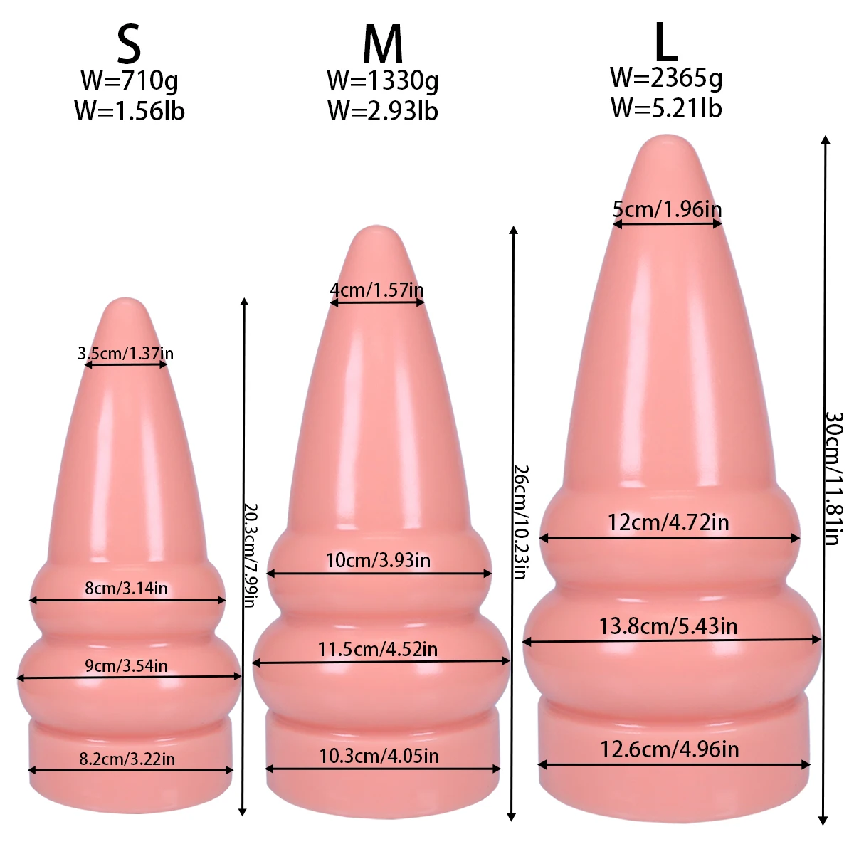 3 Size Dilatador Big Anal Plug Xxl Women Butt​Plug For Women Sex​ Tooys For Man Anal Plugs Huge Buttplug Xxxl Huge Anal Dildo view 6