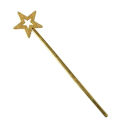 1pcs Golden Silver 13 Inches Star Wand Elf Baton Angel Magic Wand Fairy Princess Plating Stick