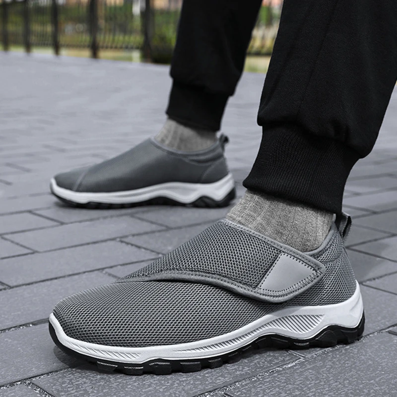 Men Casual Orthopedics Wide Feet Swollen Shoes Thumb Eversion Adjusting Soft Comfortable Diabetic Shoe Walking Shoes