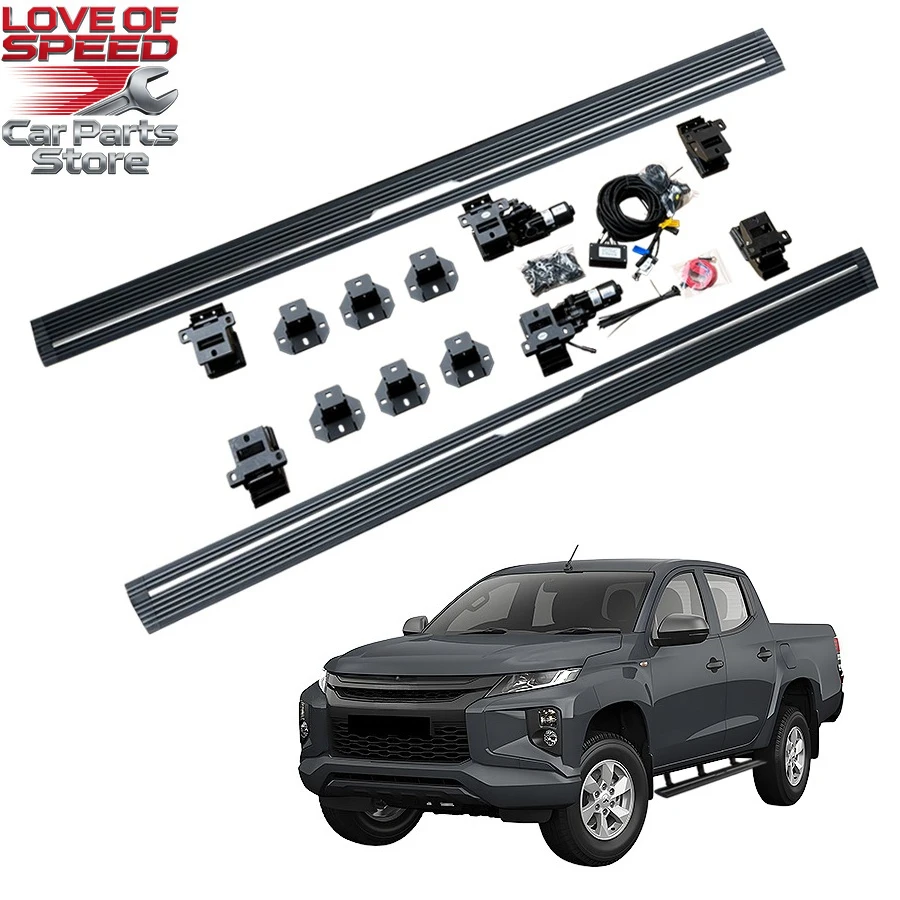 

Новинка 2026 года: Износостойкие алюминиевые автоматические электрические выдвижные подножки для Mitsubishi TRITON Crew Cab 2024+