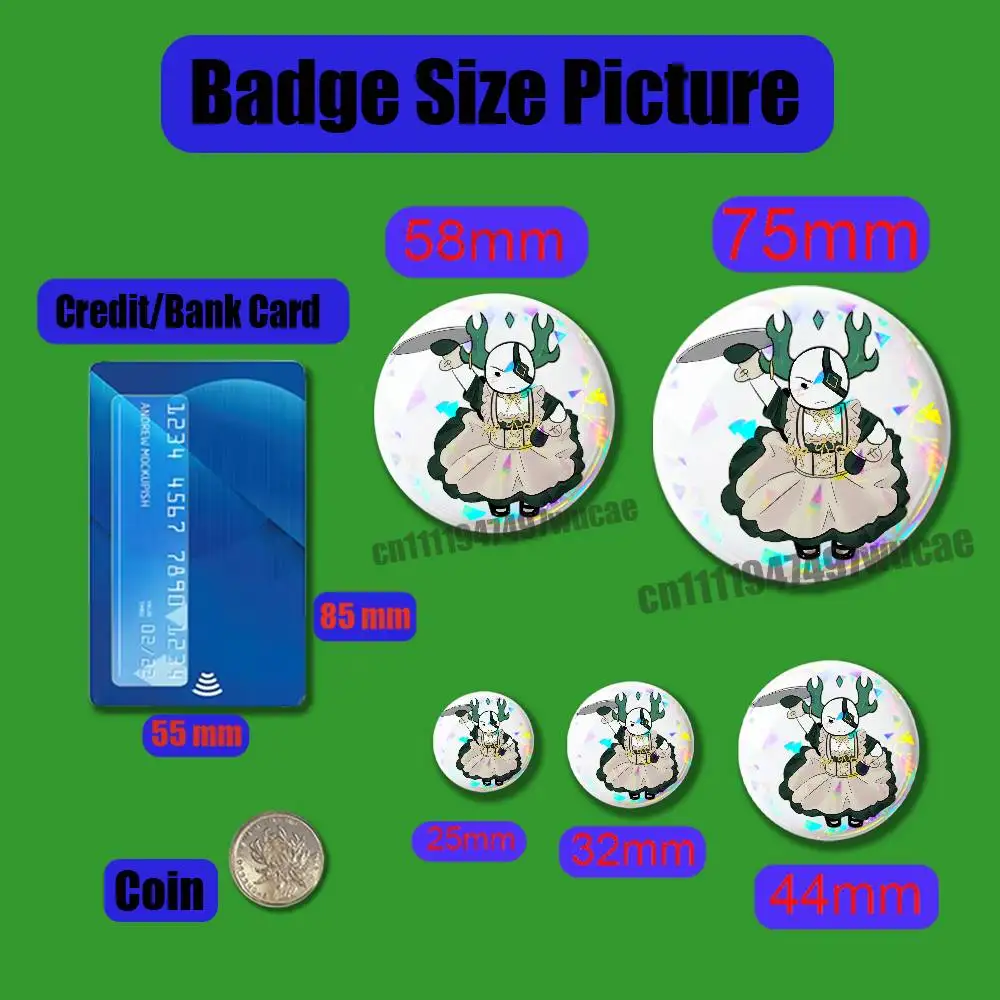 For P-PHIGHTING Medkit Badge Case Custom Pin Insignia Emblem Round 25mm Brooch Button Laser Cover