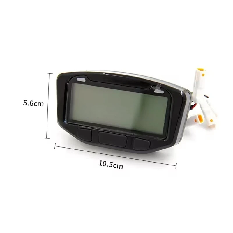 For Hondas Yamahas Kawasakis Suzukis 1995-2019 for Trails Techs 752-119 Black Digital Speedometer Tachometer Kit