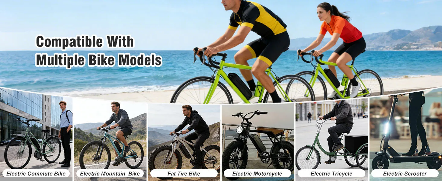 36V 10Ah/15Ah/20AH Hailong Ebike Battery with USB Lithium Li-ion 18650 Motor Bike Conversion Kit Electric Bike Bicycle